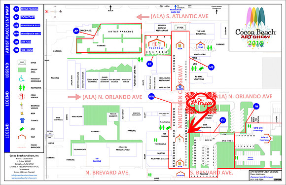 Cocoa Beach Art Show Map AH2 2015 V3.2