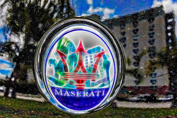 Maserati Emblem Detail